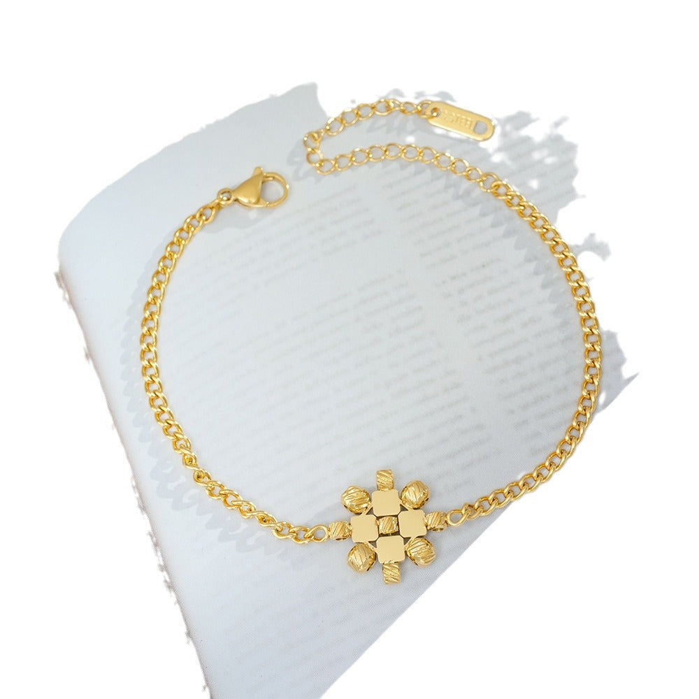 Wholesale Fashion Titanium Steel Handmade Necklace,  Stylish Electroplated Jewelry Accessory