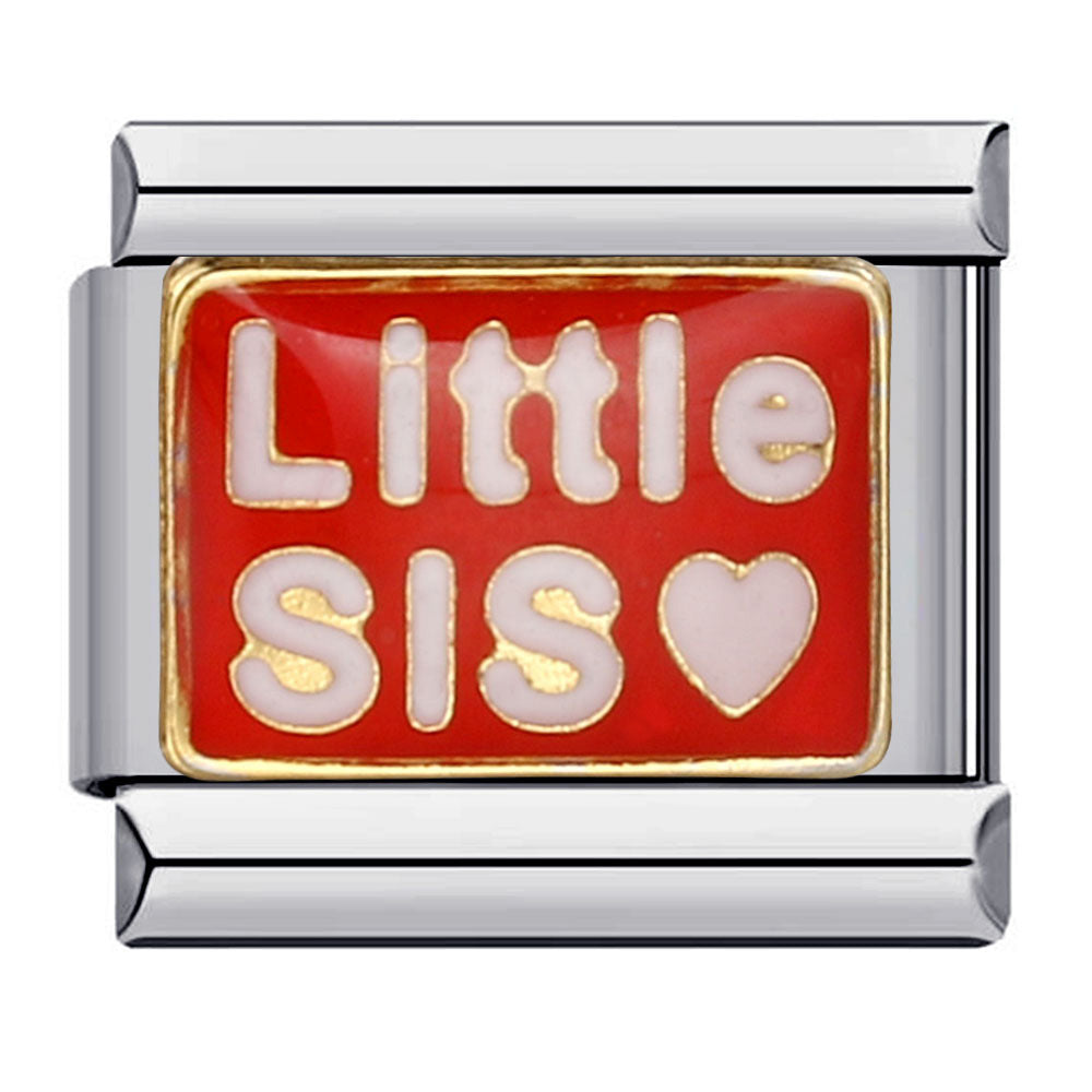 Wholesale Italian Charm Bracelet 9mm DIY Splicing Removable Red Element Stainless Steel Composable Bracelet