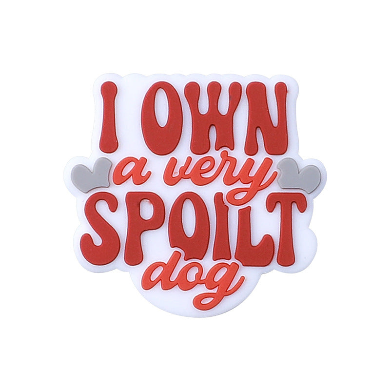 Wholesale of 20pcs Happy Birthday Silicone Beads for Cows and Pets Focal Beads ACC-BDS-HCX001