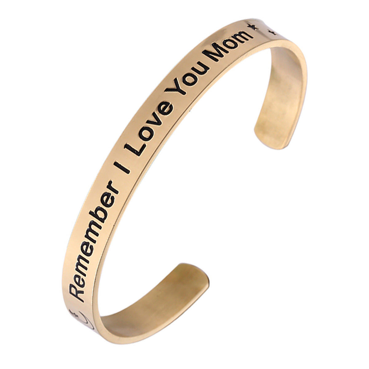 Wholesale  Mother's Day stainless steel C- word bracelet