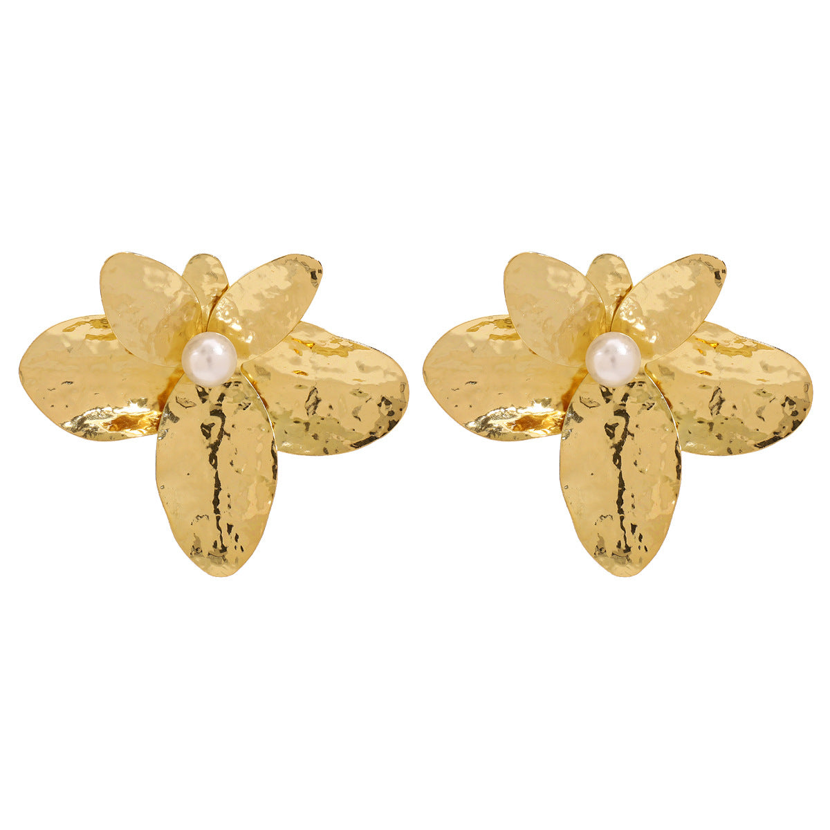 Wholesale personality exaggerated design big flower earrings