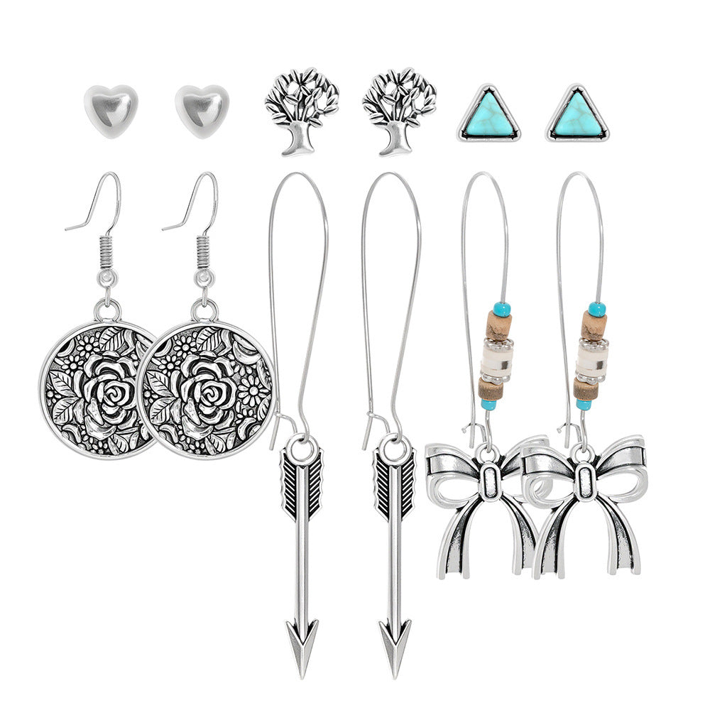 Wholesale Zinc Alloy Bohemian Ethnic Earring Set - Trendy Fashion Accessory