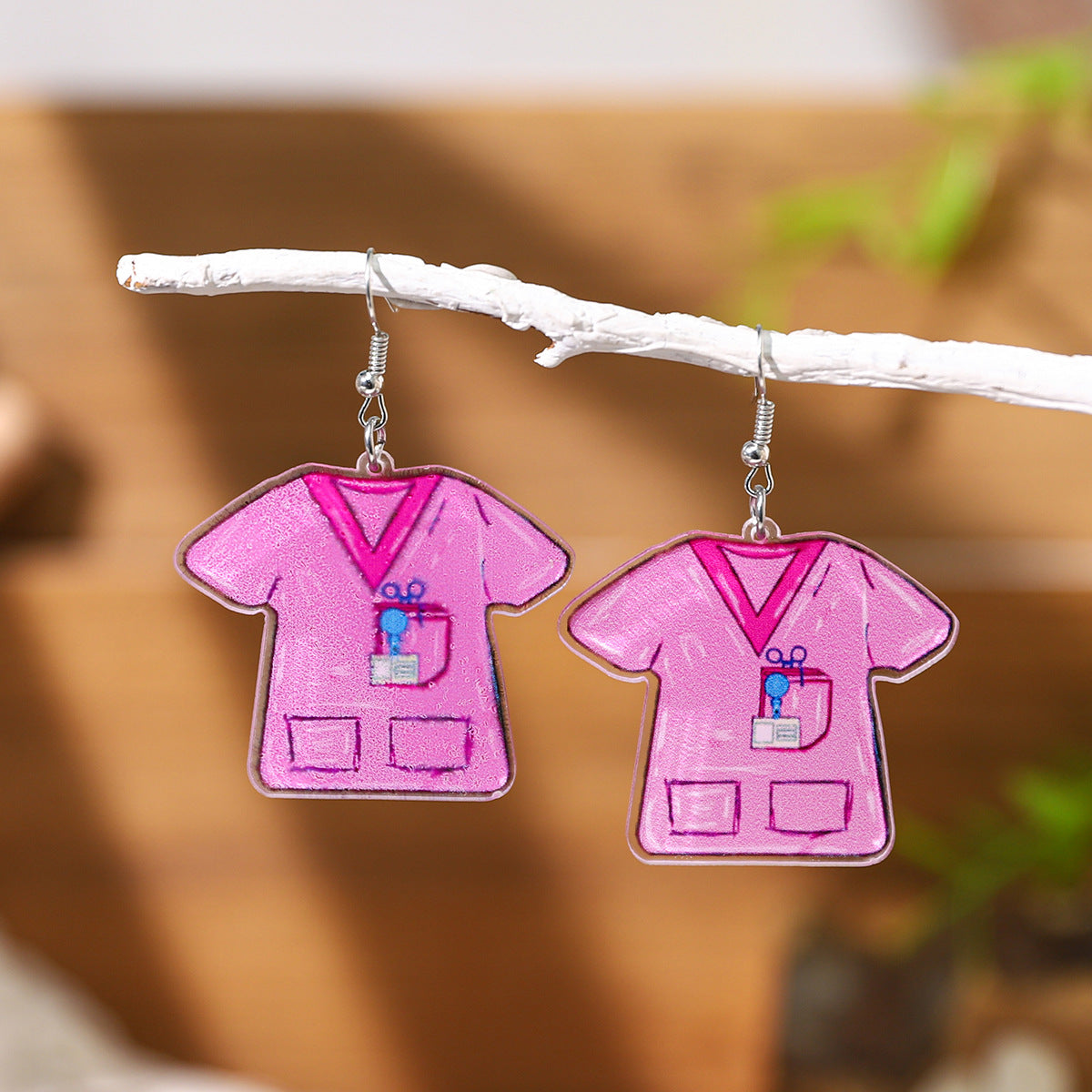 Wholesale Nurses' Festival Series Acrylic Heart Earrings