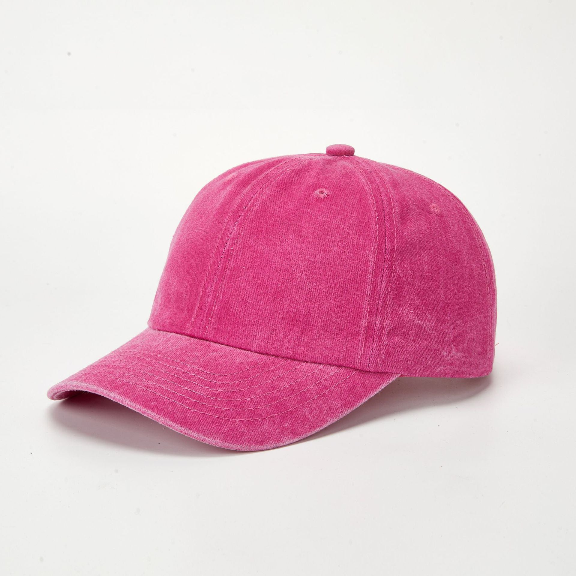 Wholesale Retro Washed Baseball Cap Women S Solid Color Adjustable Distressed Cap Fashion Accessory