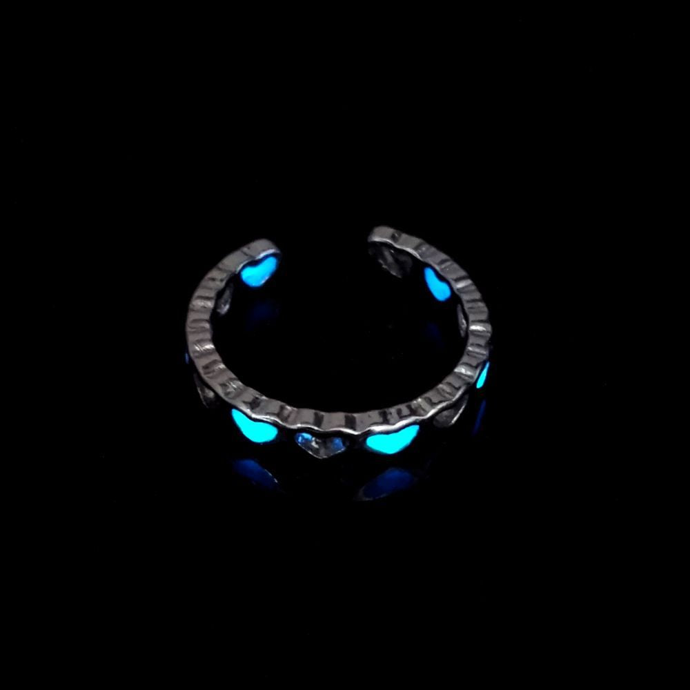 Wholesale  luminous love adjustable jewelry ring
