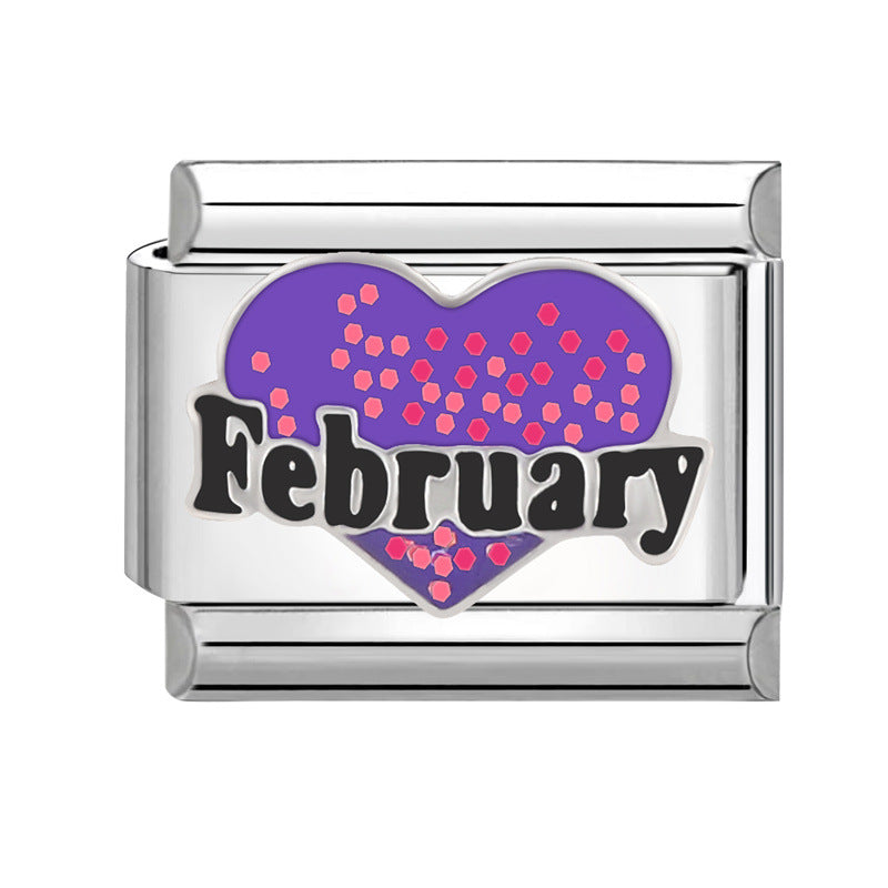 Wholesale  Italian Beaded Bracelet 9mm DIY Splicing Removable Stainless Steel Combinable Bracelet