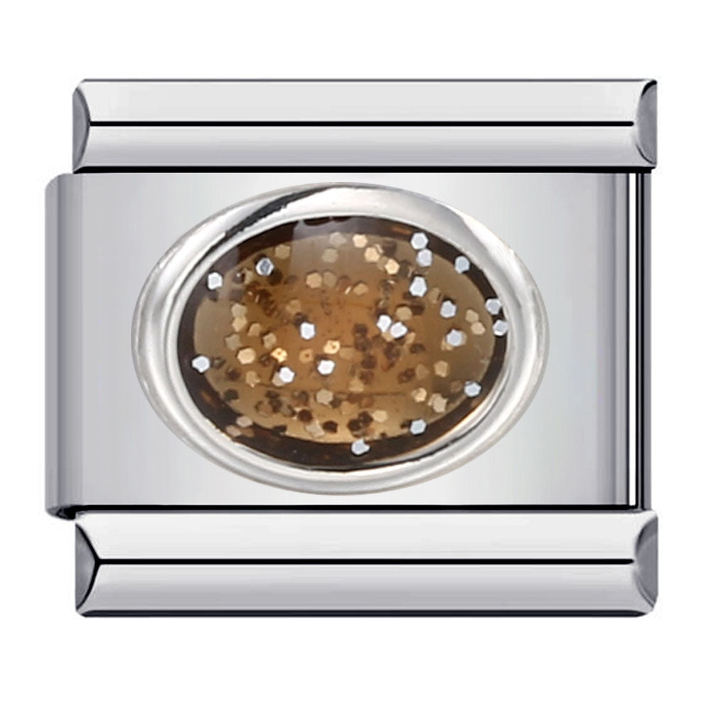 Wholesale Italian Charm Bracelet 9mm DIY Splicing Removable Large Oval Color Stone Stainless Steel Composable Bracelet