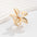 Wholesale irregular water drop opening ring  flower pearl ring