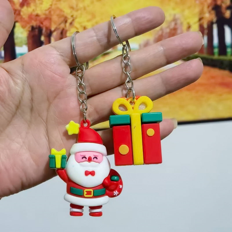 Wholesale Couple keychain car key pendant Christmas doll keychain