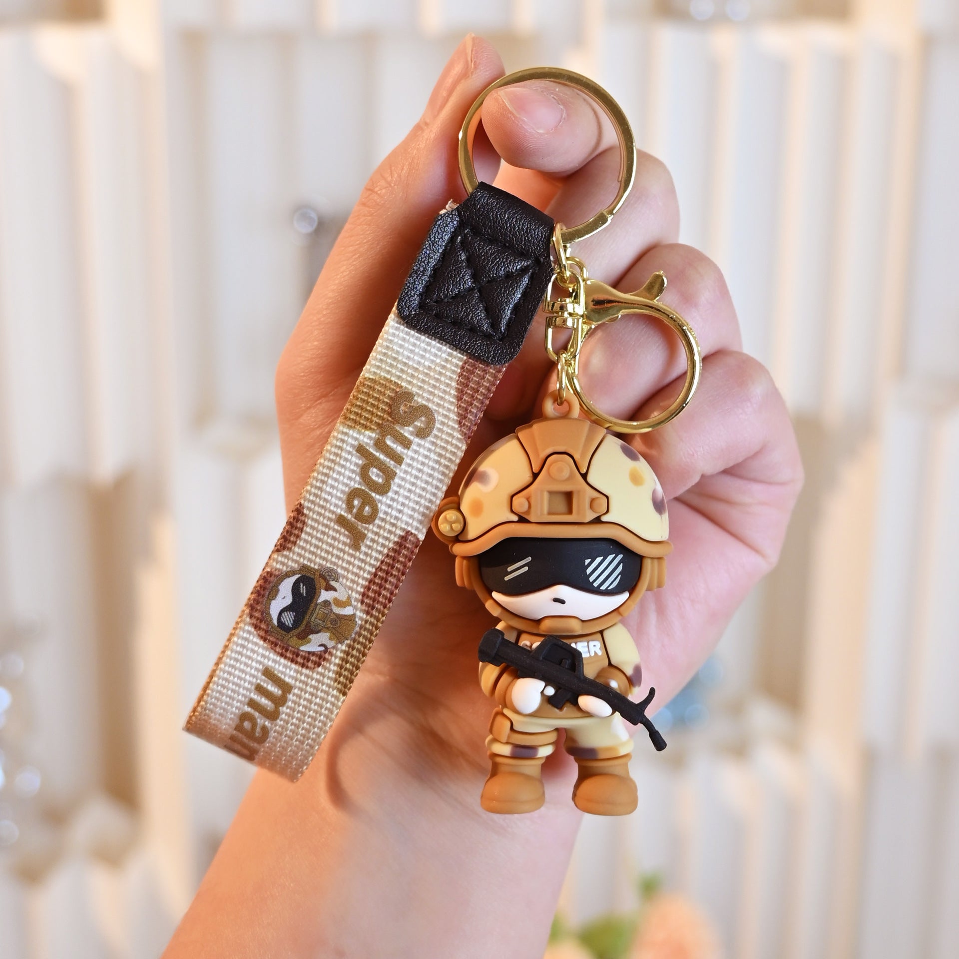 Wholesale Cute cartoon special forces keychain