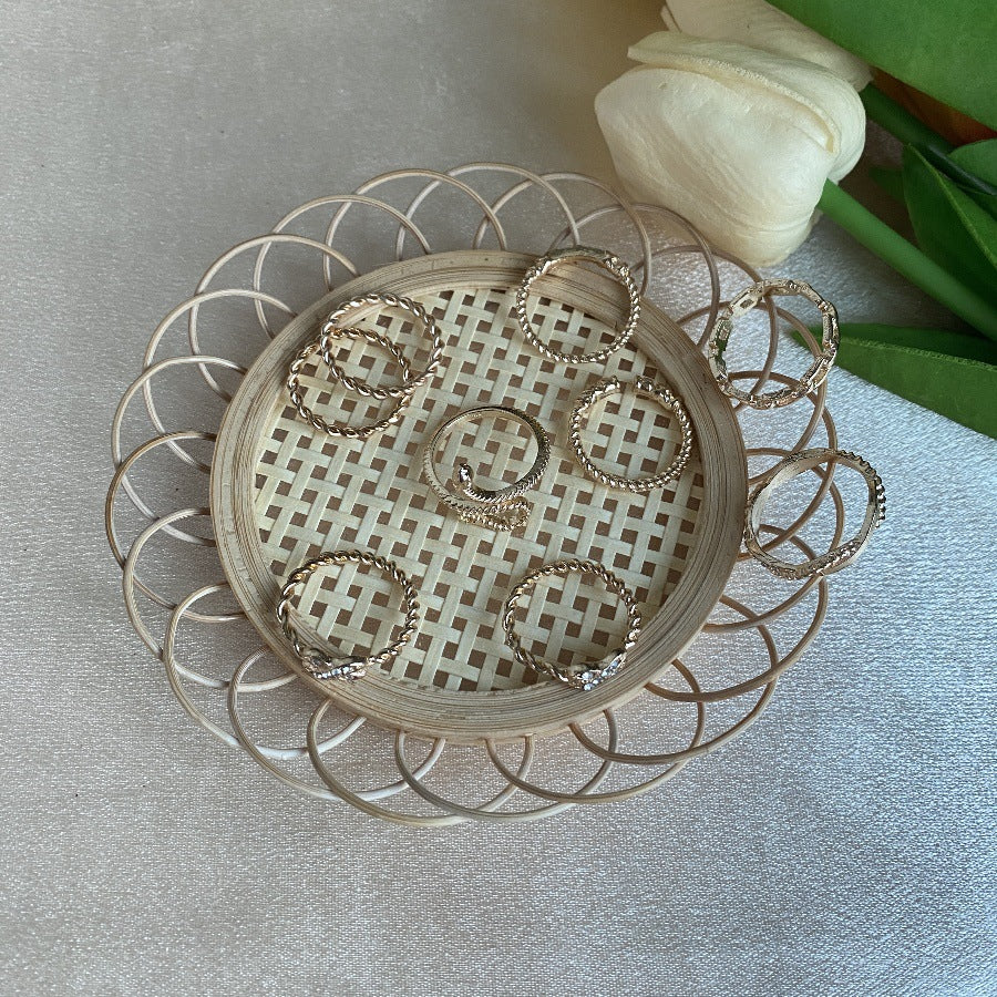 Wholesale  Snake-shaped Hollow Diamond Ring