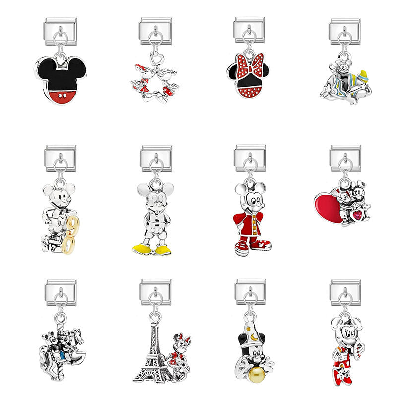 Wholesale Ocean Cartoon Modular Bracelet with Detachable Charms for Everyday Jewelry Accessory