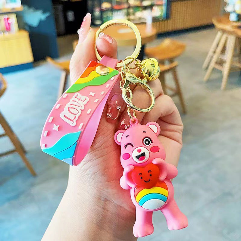 Wholesale Cartoon PVC Soft Love Bear Keychain Cute Keychain ACC-KC-ErLu014