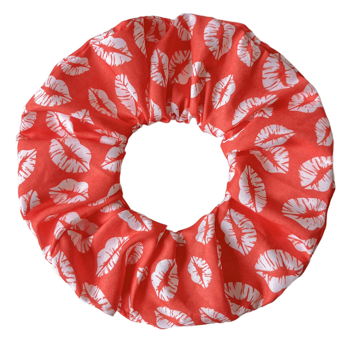 Wholesale  Valentine' s Day Colorectal Hair Loop Love Lip Pattern Hair Accessories
