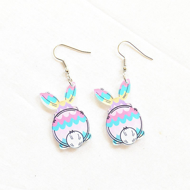 Wholesale Easter Acrylic Egg Carrot Truck Earrings ACC-ES-CT029
