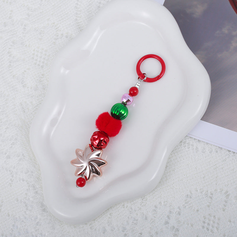 Wholesale Christmas beaded  keychain