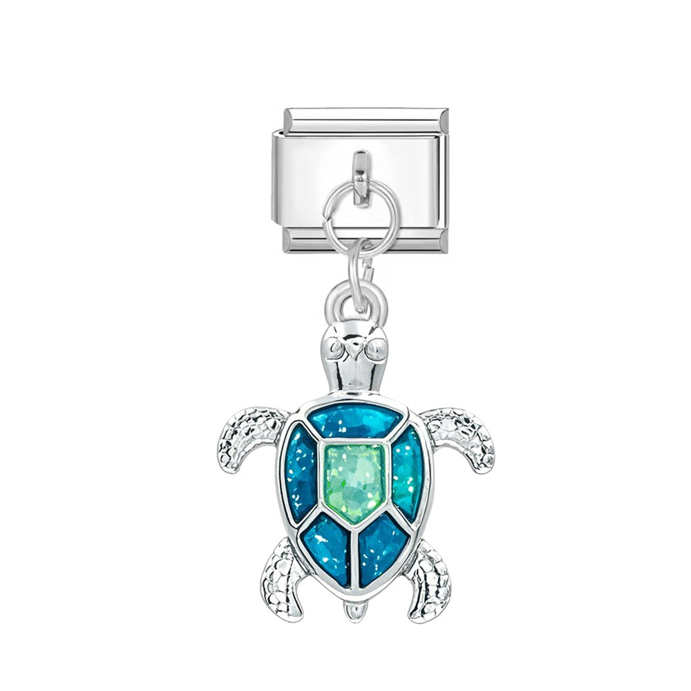 Wholesale  Italian Charm Bracelet 9mm DIY Animal Series   Creative Stainless Steel Composable Bracelet