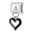 Wholesale Italian Charm Bracelet 9mm DIY Splicing Pendant Heart Shape Stainless Steel Composable Bracelet