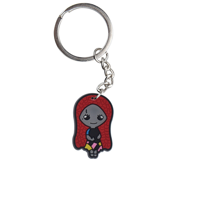 Wholesale Cartoon  PVC Keychain Pendant,  Dark Style Bag Charm for Resale