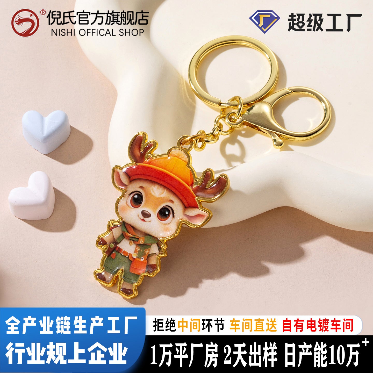 Wholesale Heart Shape Cartoon Alloy Keychain Pendant Boutique Resale