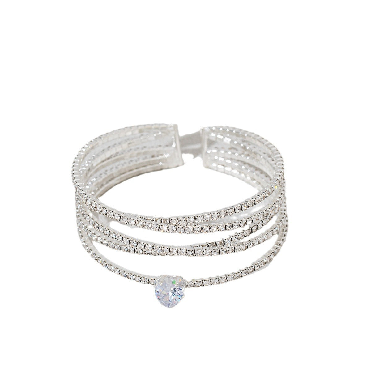 Wholesale bracelet jewelry fashion bridal bracelet rhinestone elastic diamond bracelet