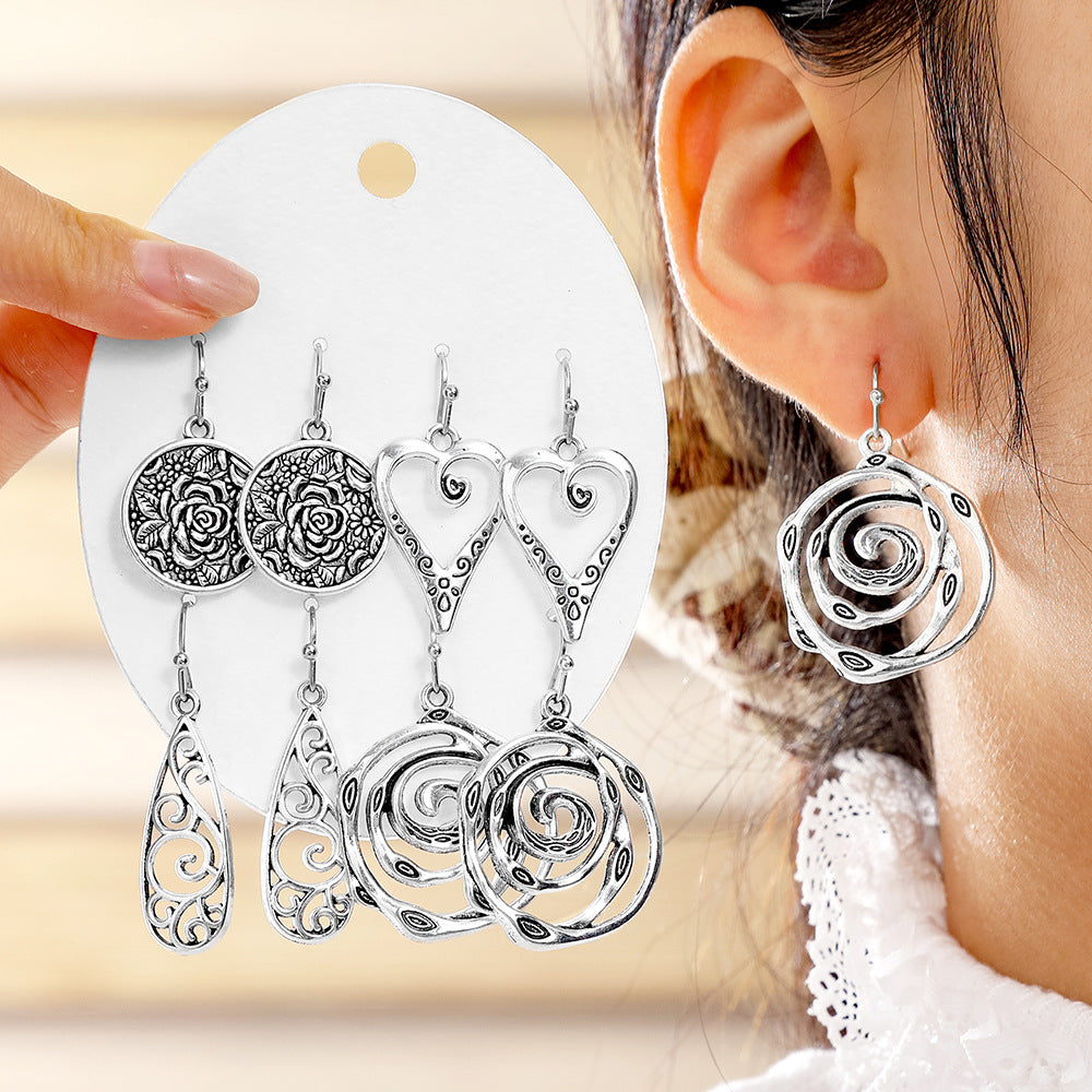 Wholesale Trendy Minimalist Earrings with a High-End Feel,  Vintage Ethnic Style,  Simple and Exquisite Versatile Earrings Wholesale Yiwu