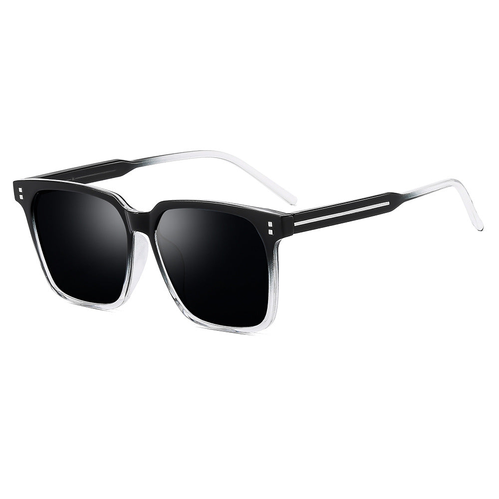 Wholesale  Black Frame Tea Sunglasses UV-resistant Driving Sunglasses