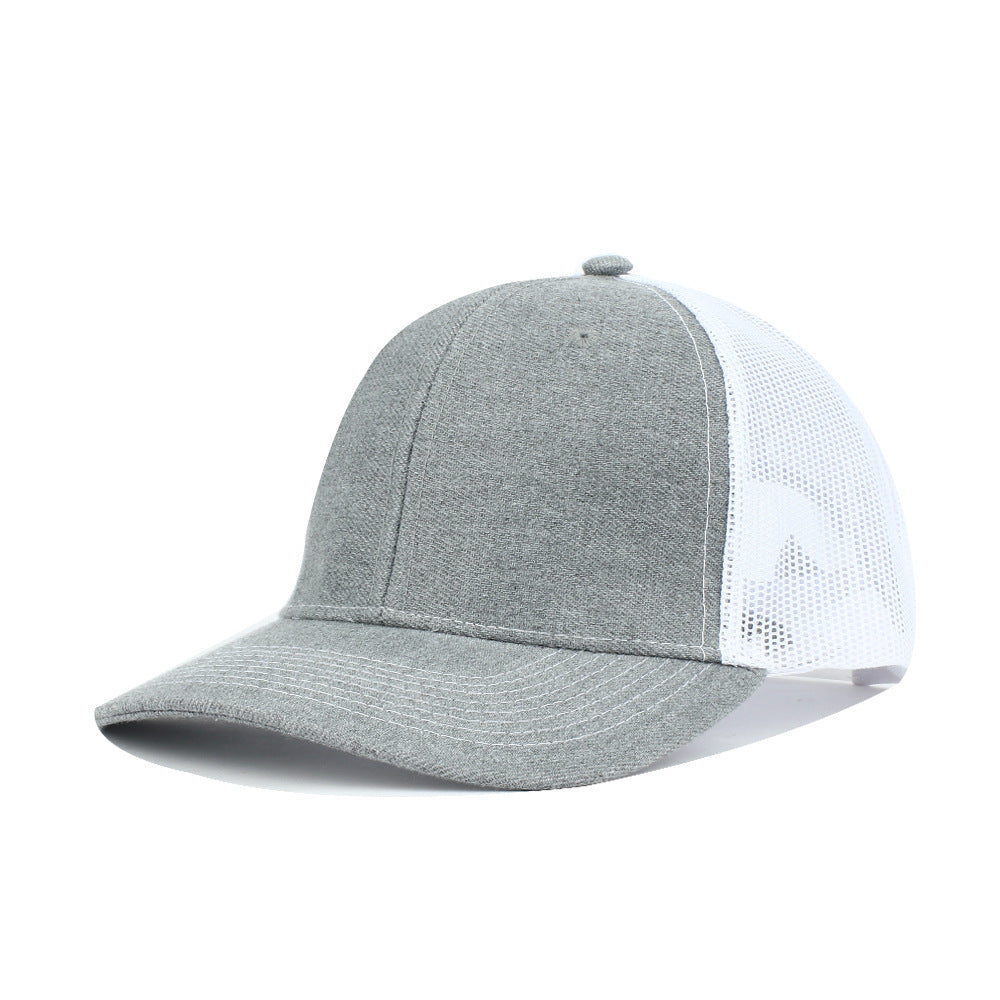 Wholesale Solid Color Trucker Hat Cotton Mesh Cap Baseball Cap ACC-HT-RongZhao030