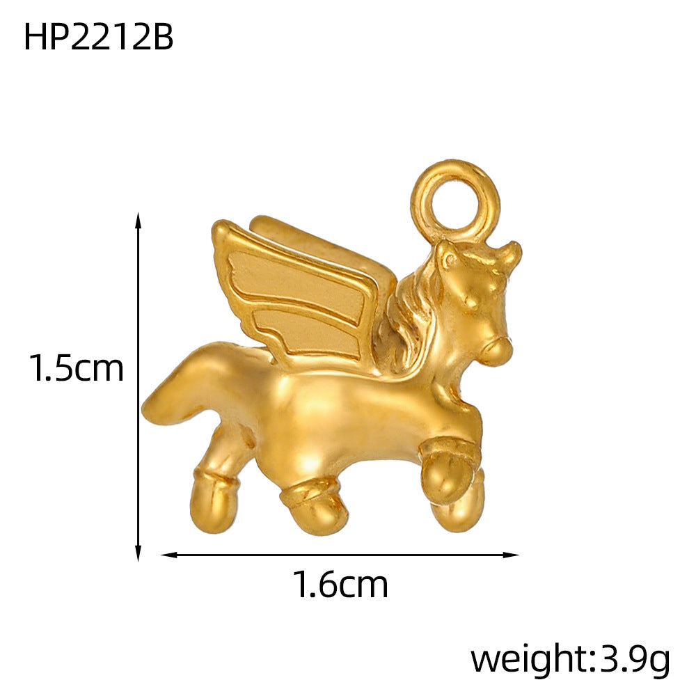 Wholesale Stainless steel three-dimensional pendant