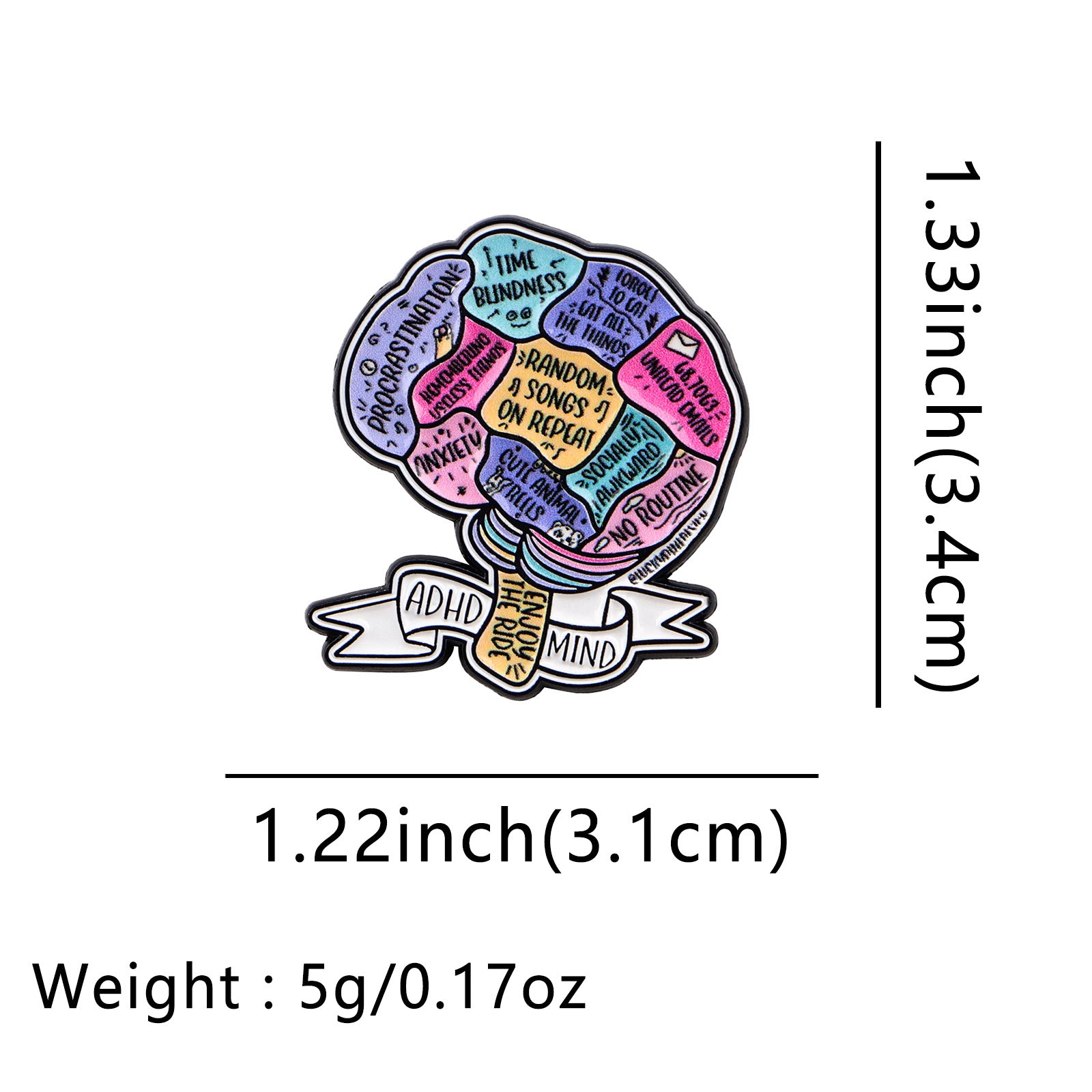 Wholesale English letter quote brooch badge