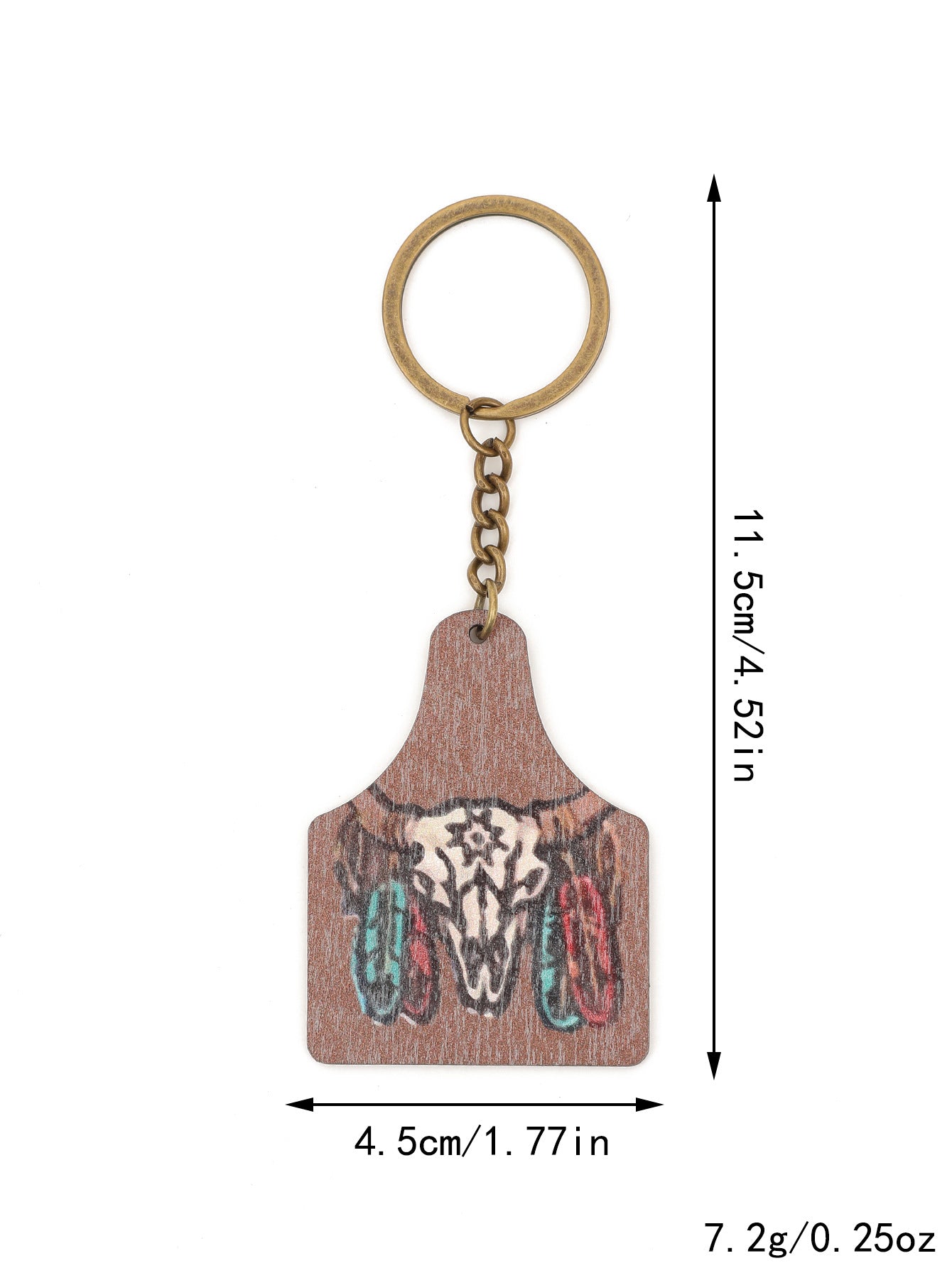 Wholesale Zinc Alloy Cactus Horse Head Keychain Western Farm Style Car Key Accessory for Boutique Resale