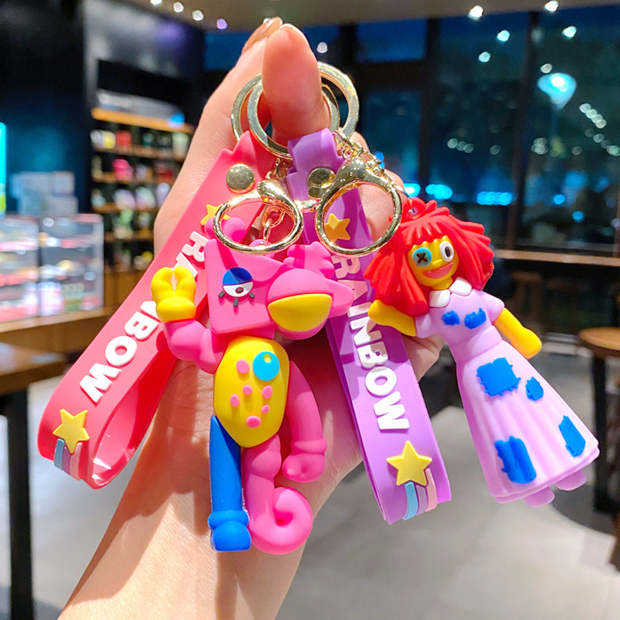 Wholesale PVC Soft Glue Cute Keychain Creative Keychain ACC-KC-Gongz011