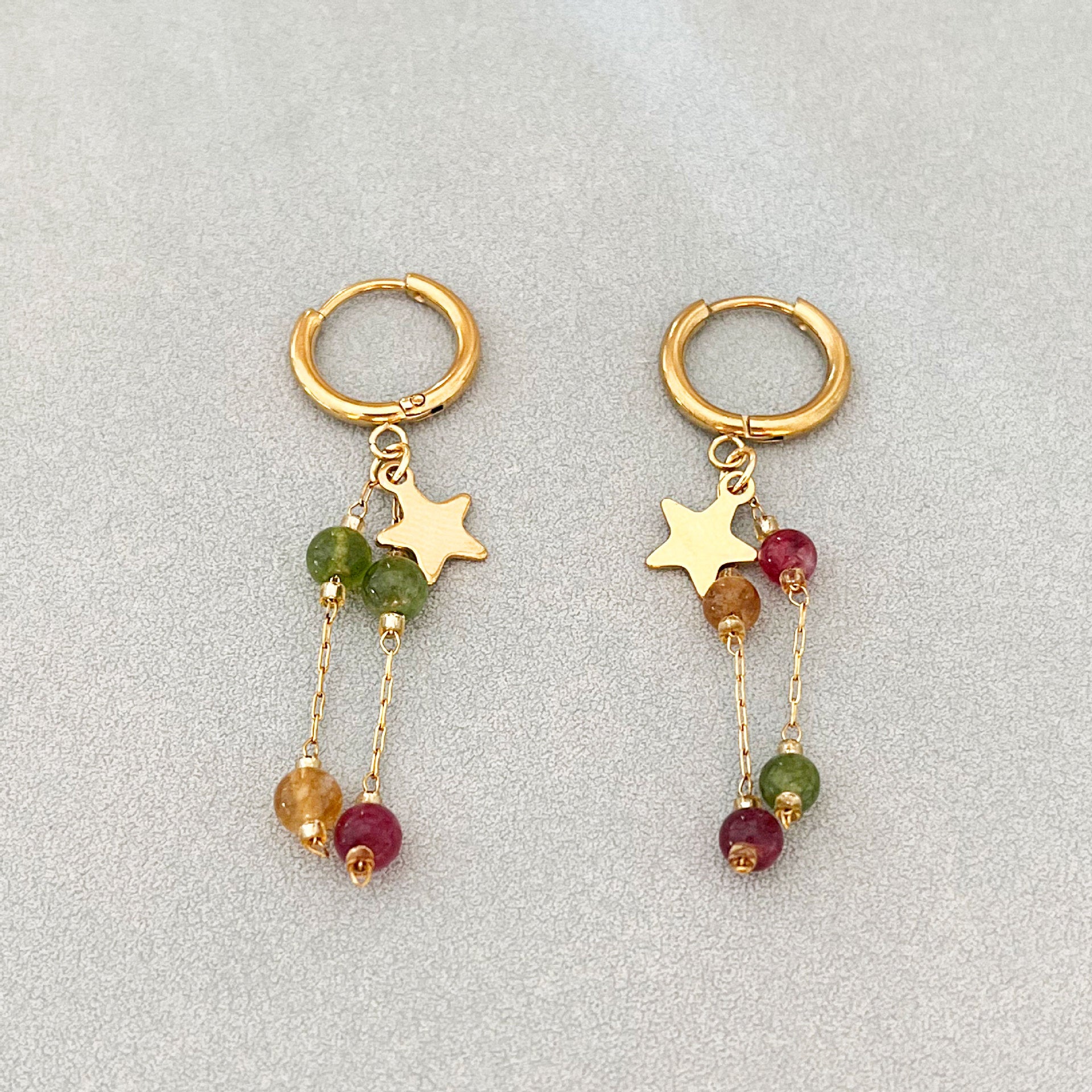 Wholesale Retro Style Beaded Tassel Long Earrings