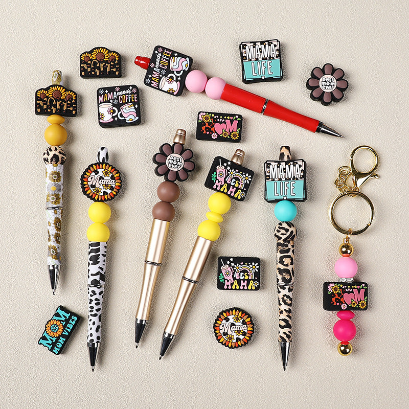 Wholesale 20pcs Cartoon Letter Focal Beads DIY Beads Accessories ACC-BDS-RongFa048