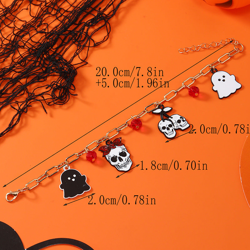Wholesale Halloween Pumpkin Head Spider Bat Ghost Bracelet ACC-BT-Haoc001