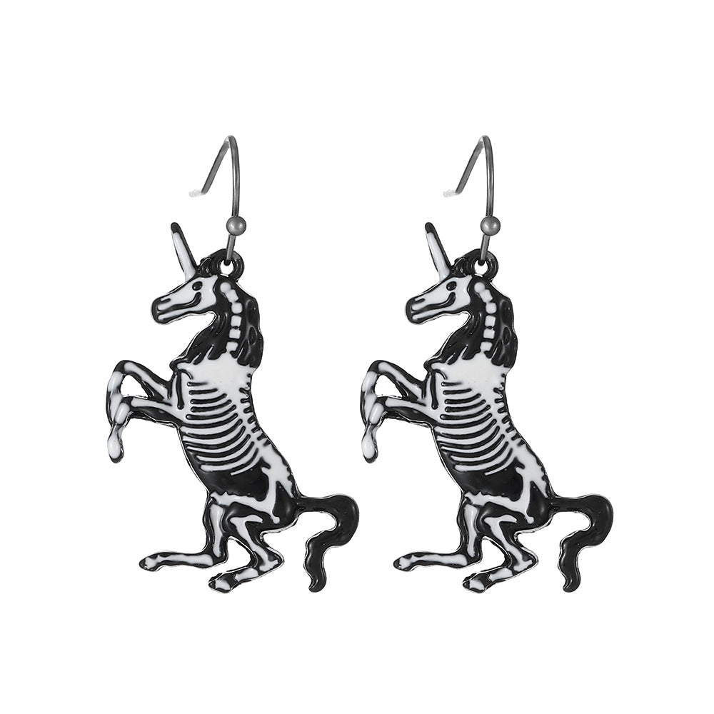 Wholesale  Pumpkin Skull Earrings for Party Wear Fashion Jewelry Accessory