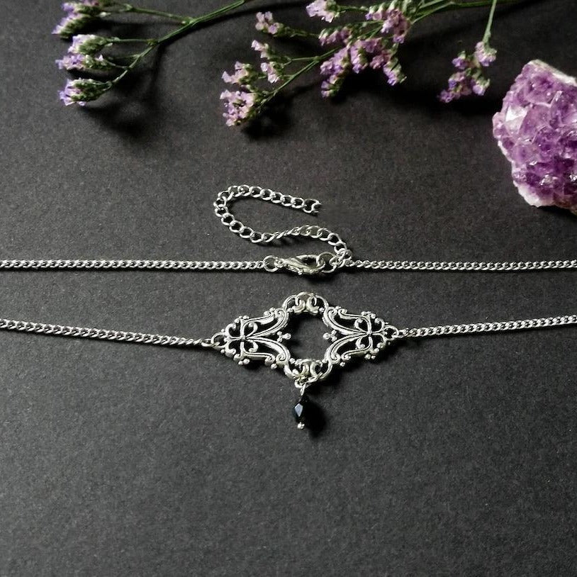 Wholesale  Gothic Dark Style Crystal Necklace