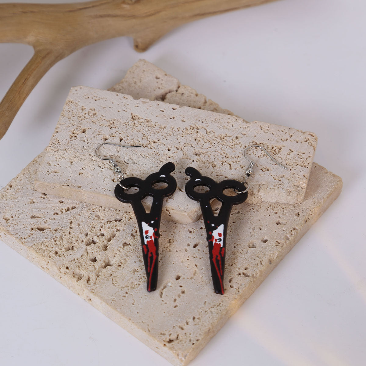 Wholesale Halloween kitchen knife  earrings