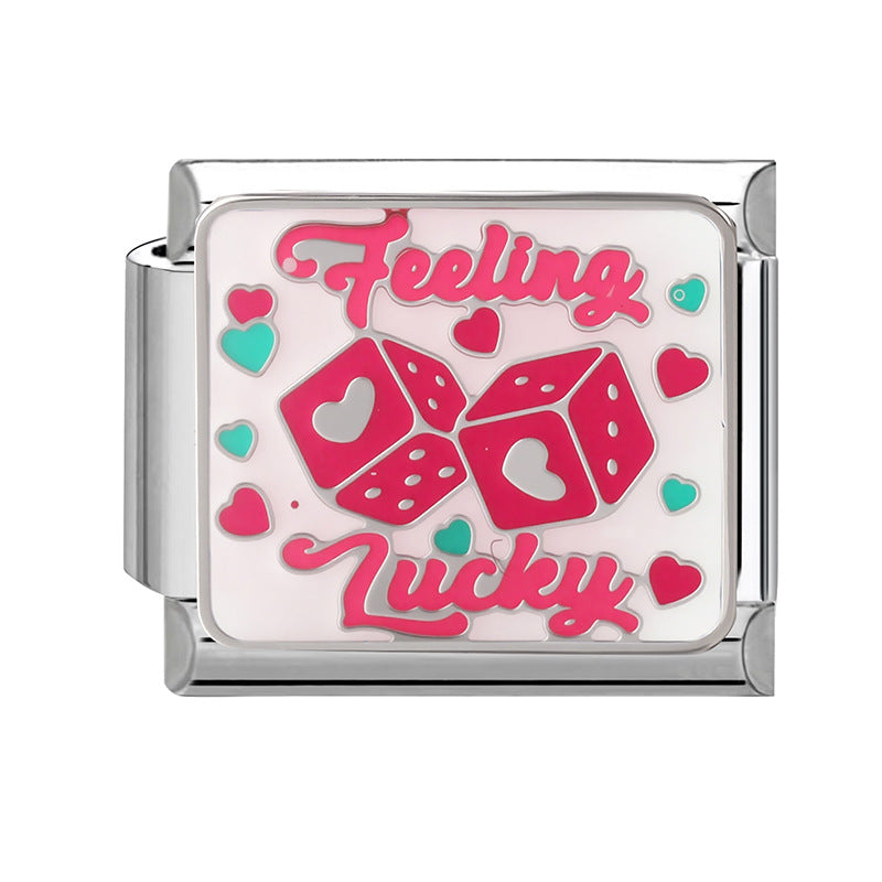 Wholesale 9mm Italian Charm Starter Bracelets DIY Butterfly Heart Stainless Steel Composable Bracelet