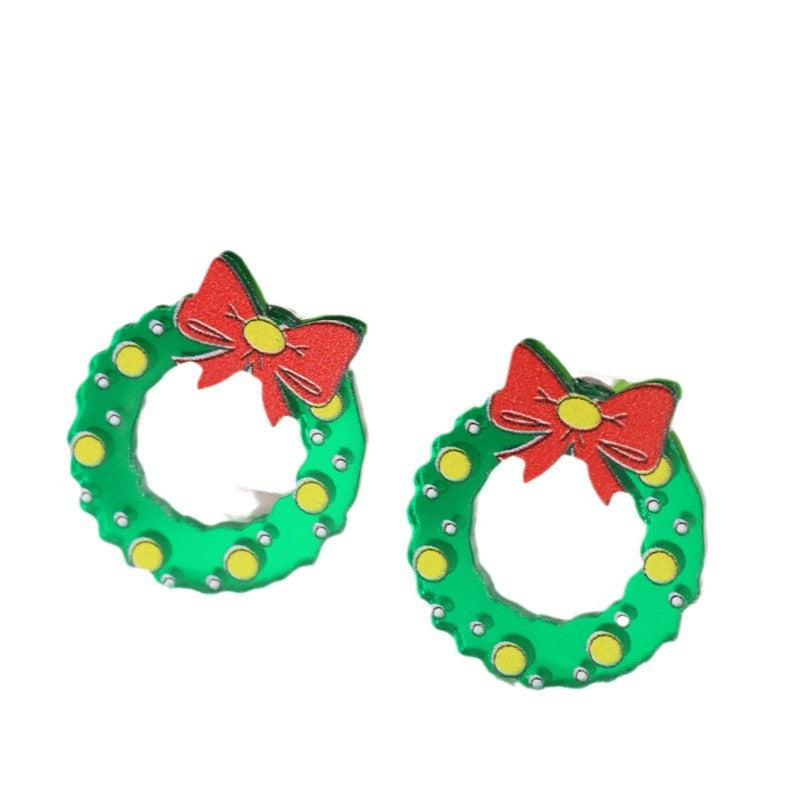 Wholesale Christmas Tree Rainbow Sloth Dinosaur Candy House Crystal Ball  Earrings