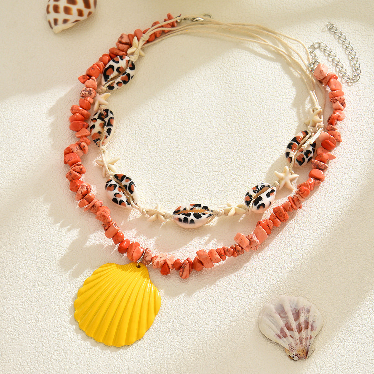 Wholesale  Beach Starfish Shell Pendant Necklace