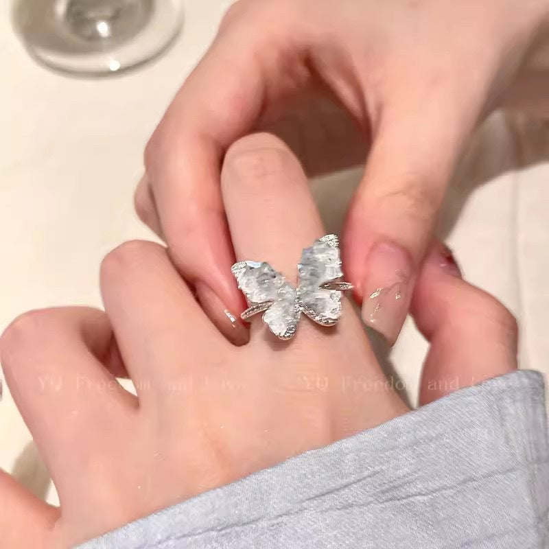 Wholesale  Blue Butterfly Open Ring
