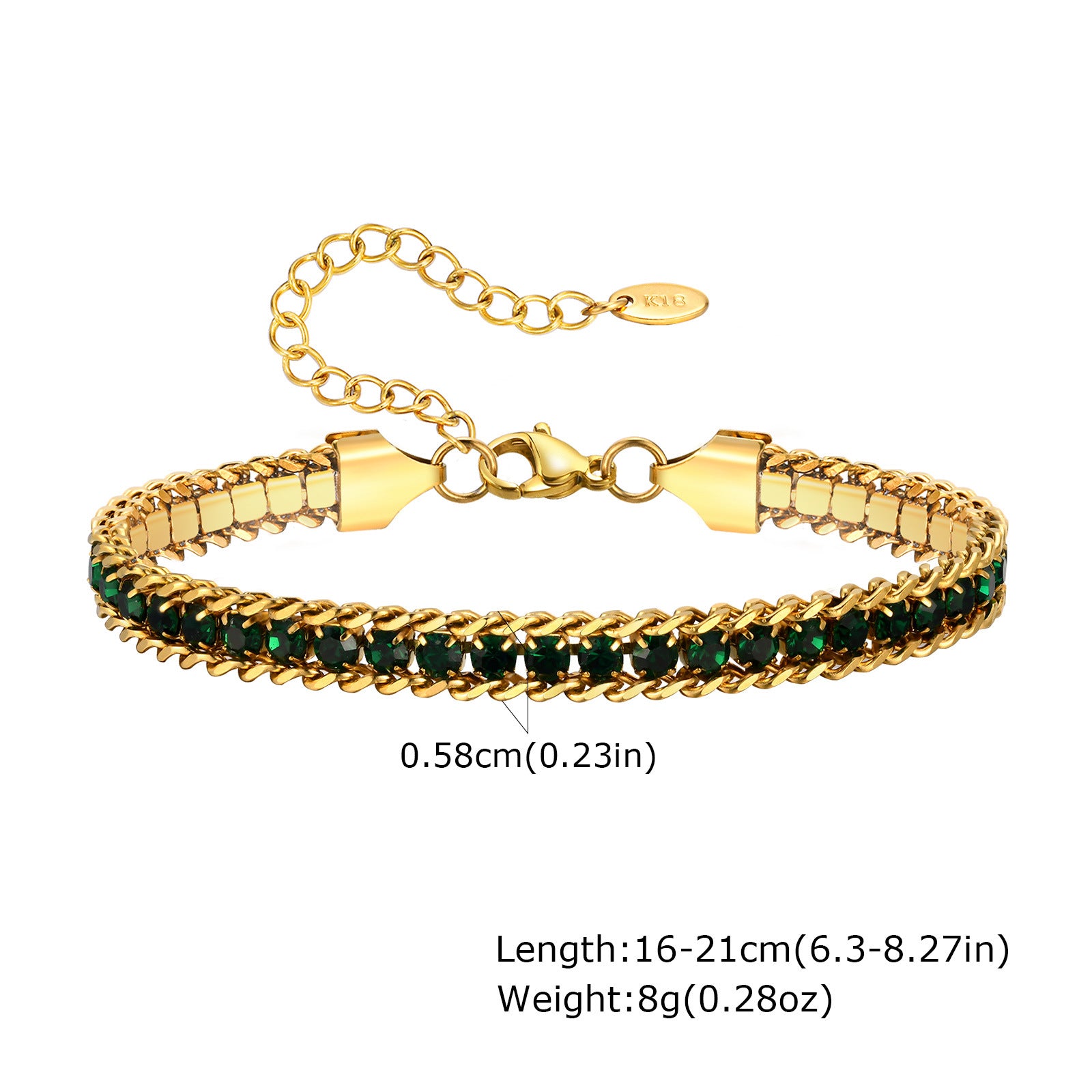 Wholesale Trendy Women S 3 Layer Stacking Bracelet Stainless Steel With White Zircon 18K Gold Tone Jewelry Accessory For Gift And Daily Wear