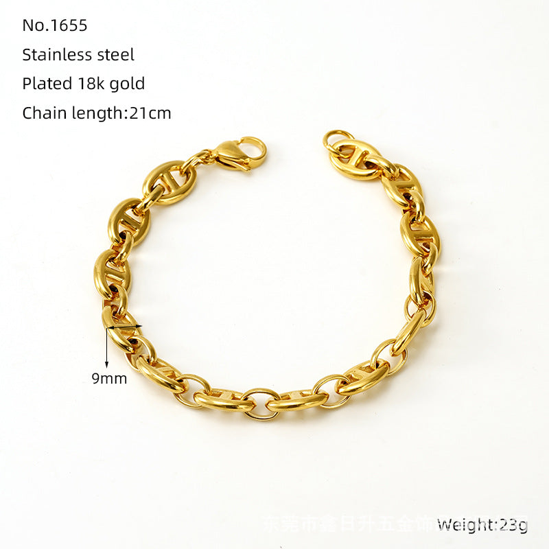 Wholesale Infinity Symbol Stainless Steel Bracelet - Fashion Accessory for Everyday Wear