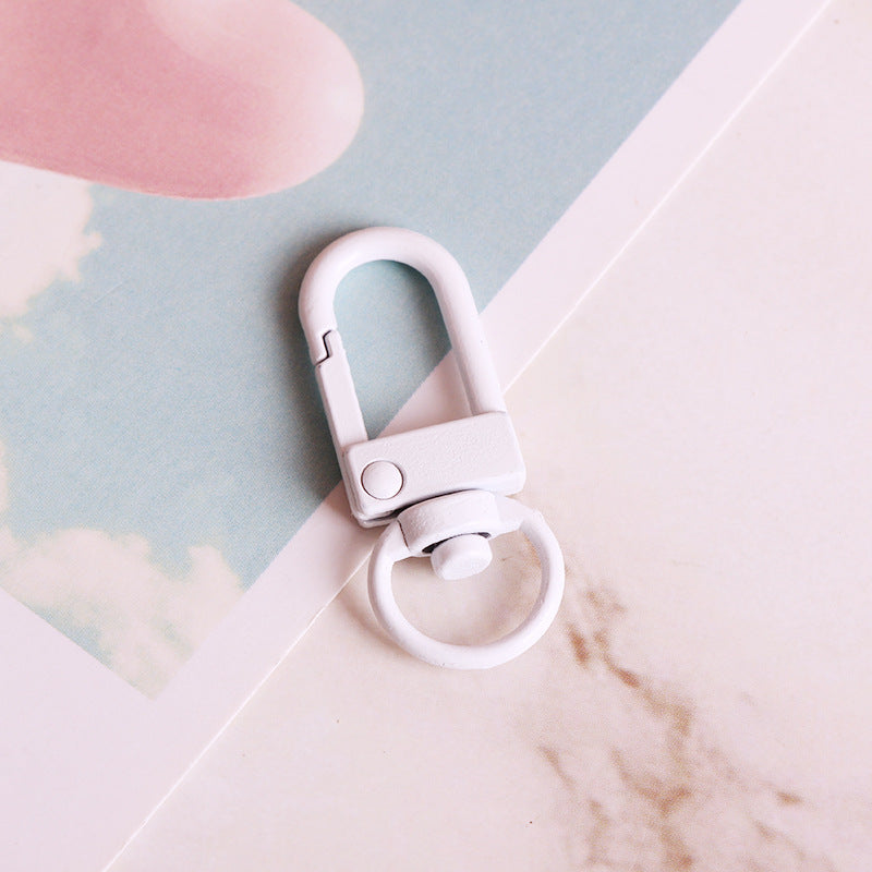 Wholesale 10pcs DIY Metal Paint Color Keychain Accessories