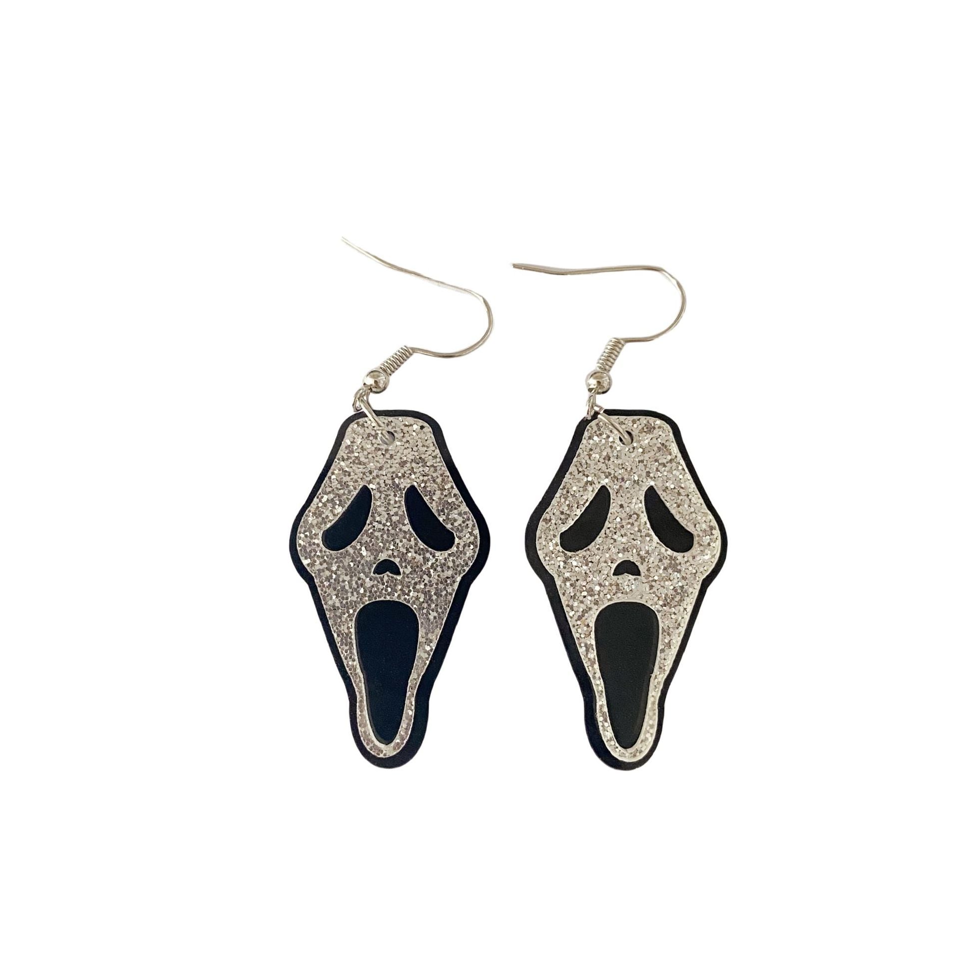Wholesale Acrylic dagger knife kitchen knife ghost earrings