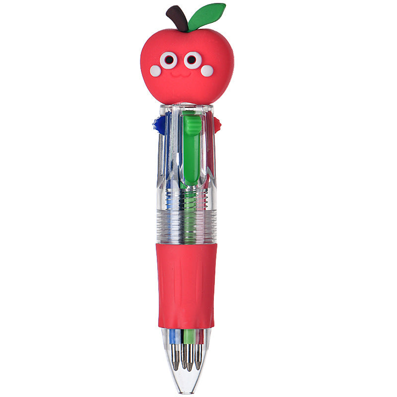 Wholesale Cute cartoon Christmas four-color ballpoint pen