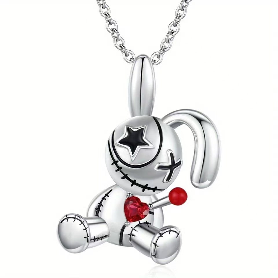 Wholesale  Cursed Doll Necklace Gothic Design Creative Fun Punk Pendant Necklaces