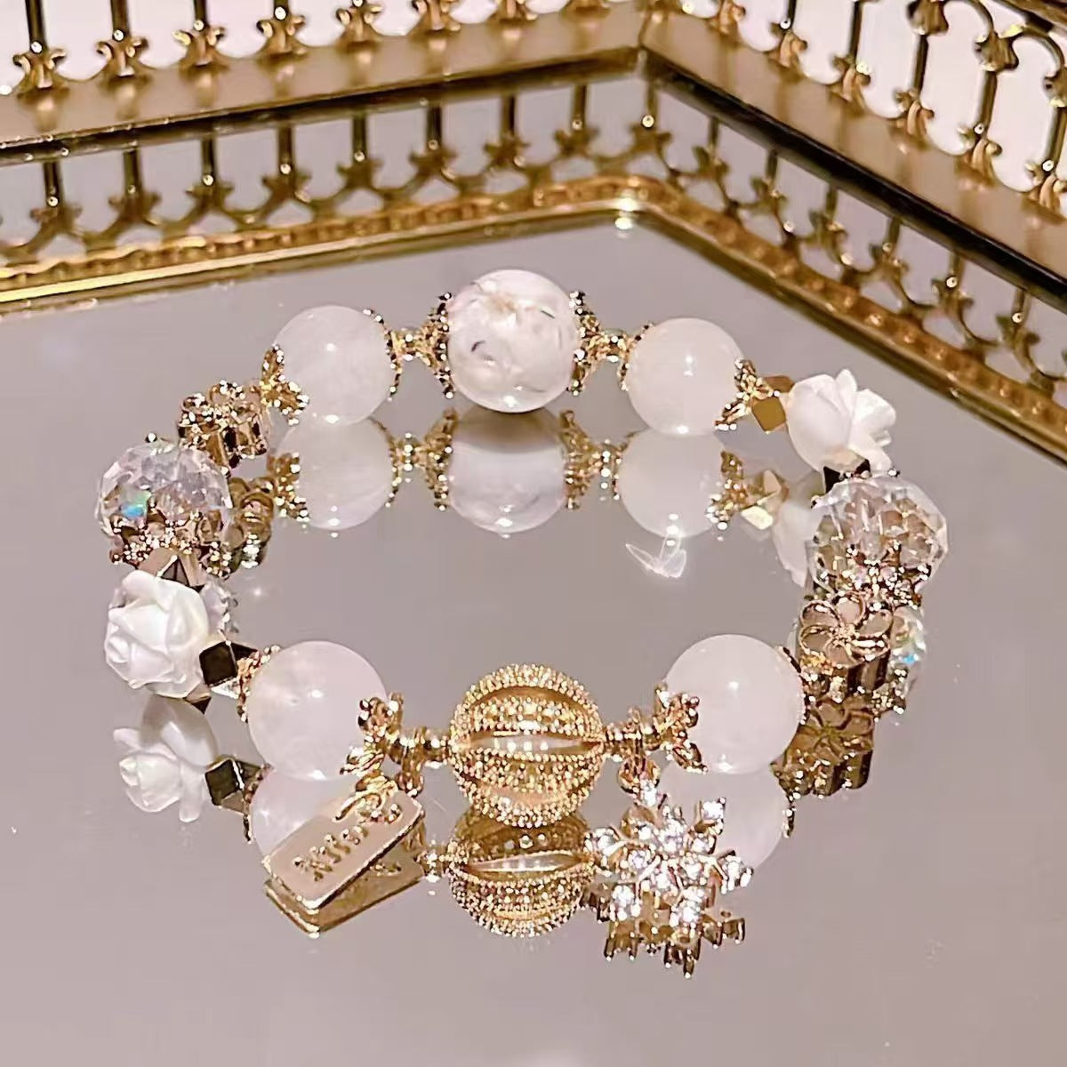 Wholesale Whale Fall Starry Sky Natural Stone Crystal Bracelet ACC-BT-Zhuox002