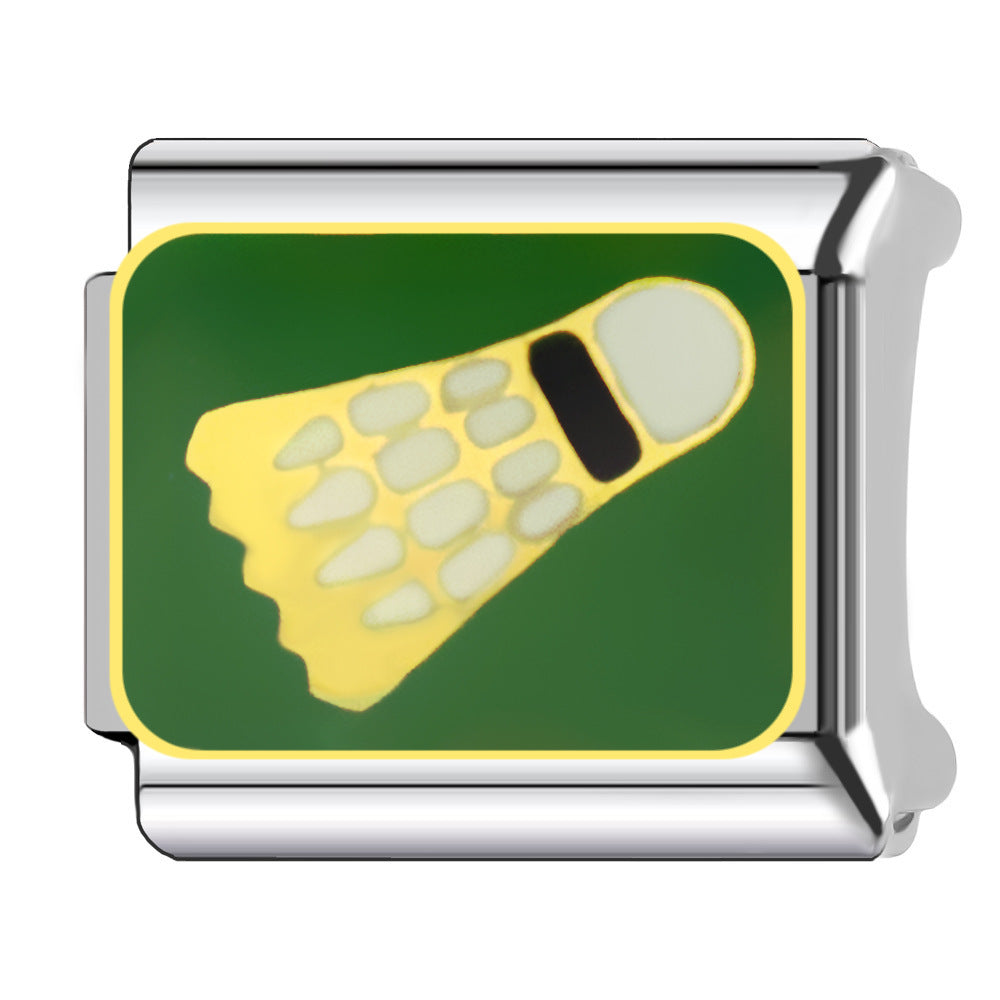 Wholesale 9mm Italian Charm Starter Bracelets DIY square Single Section Creative Stainless Steel Composable Bracelet